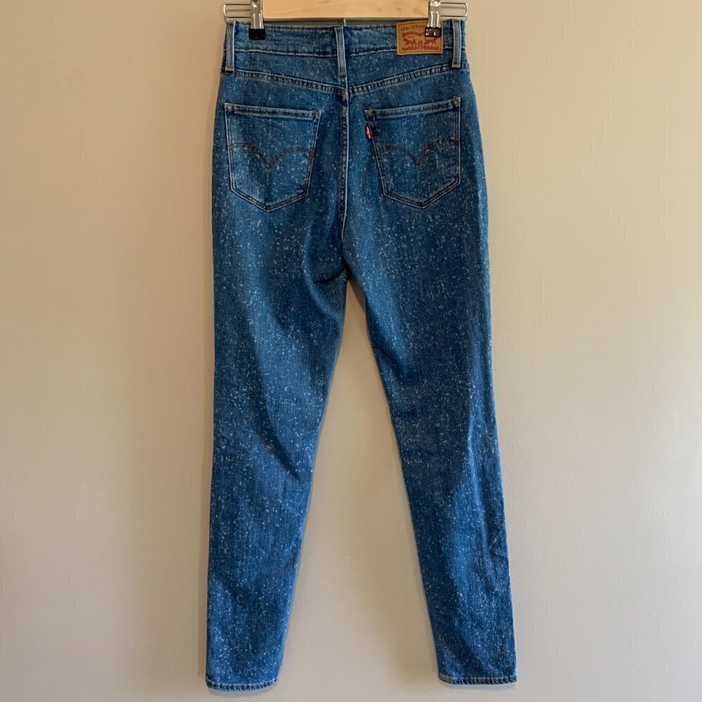 Levi's High-Rise Skinny Jeans Bleach Splatter Size 27 - Picture 6 of 10
